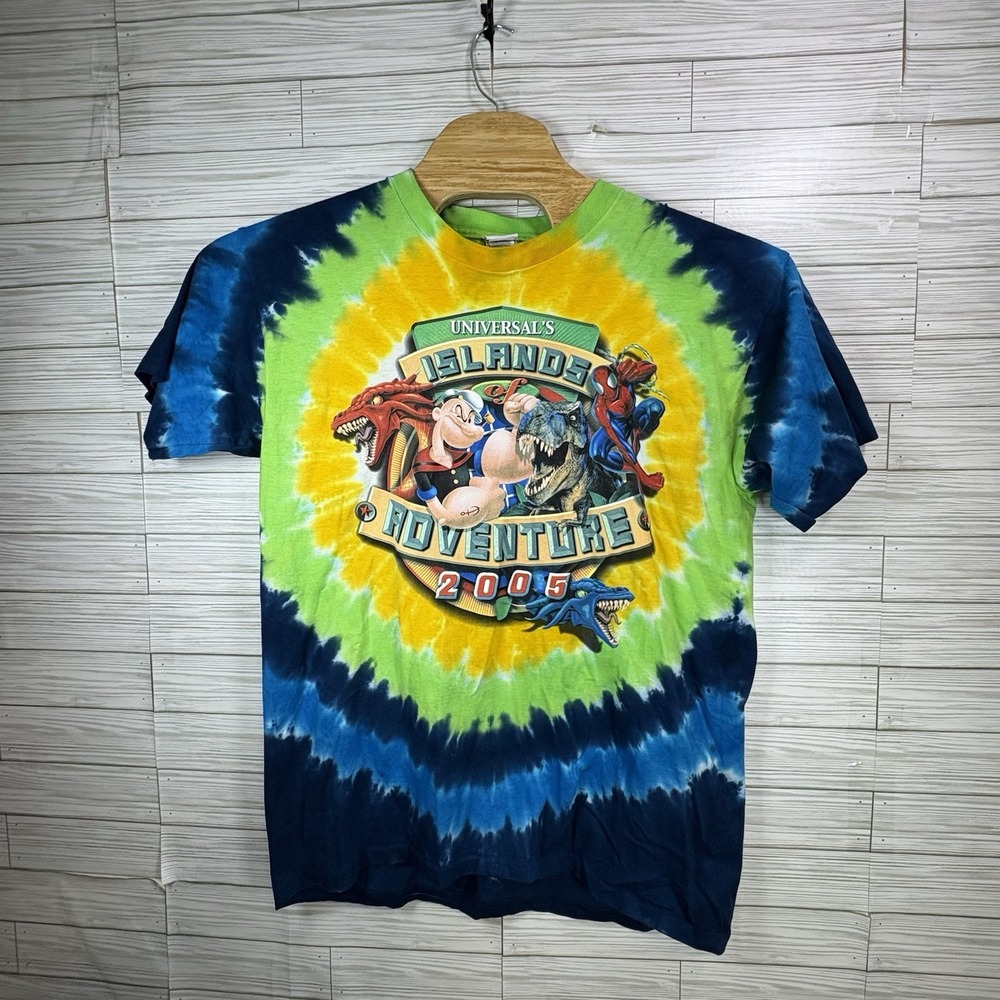 Universal Studios Orlando Men's 2005 Island Adventure Tie Dye T-Shirt Size Lg